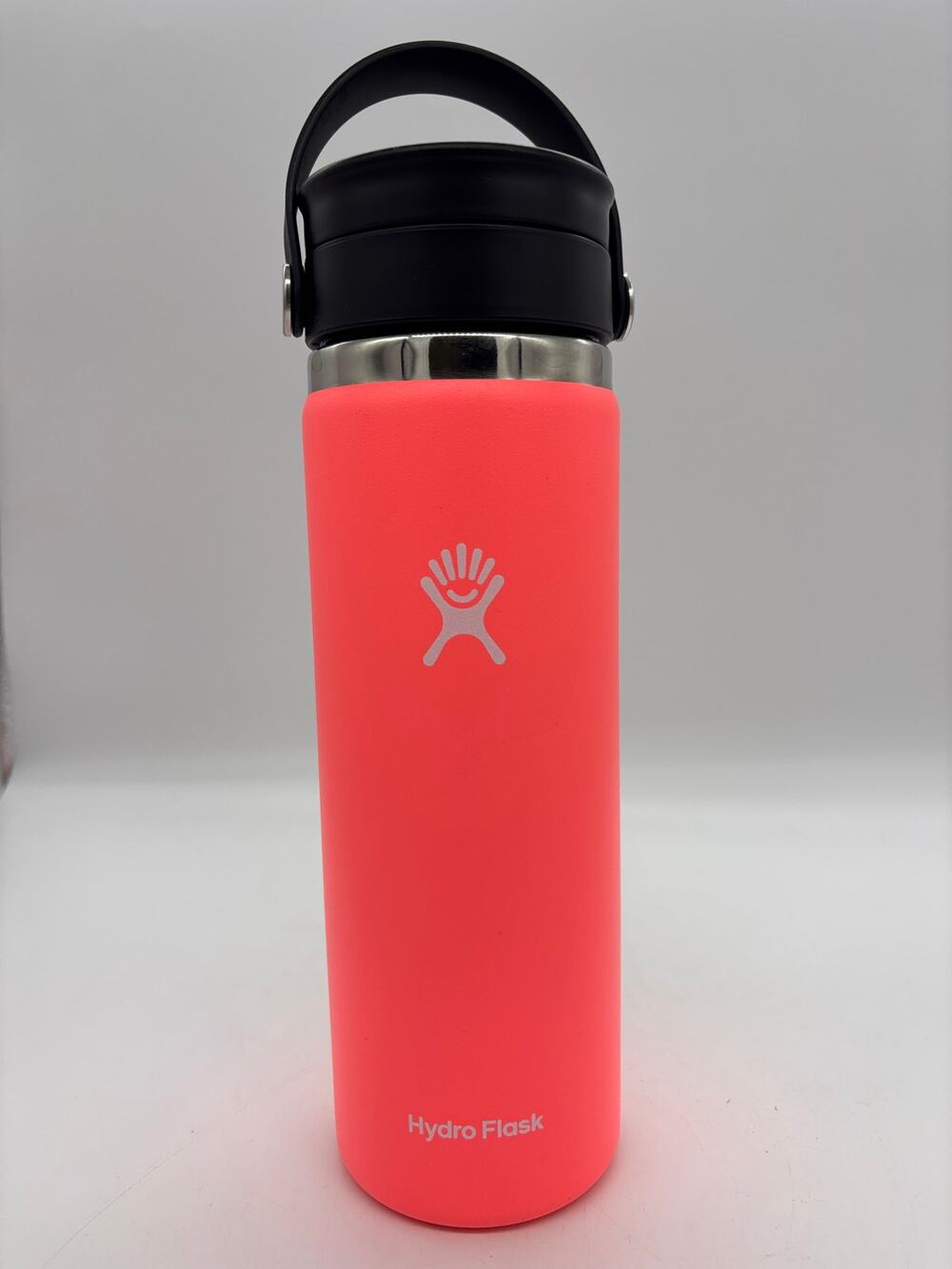 Hydro Flask 20 oz wide mouth with flex sip lid in neon hibiscus